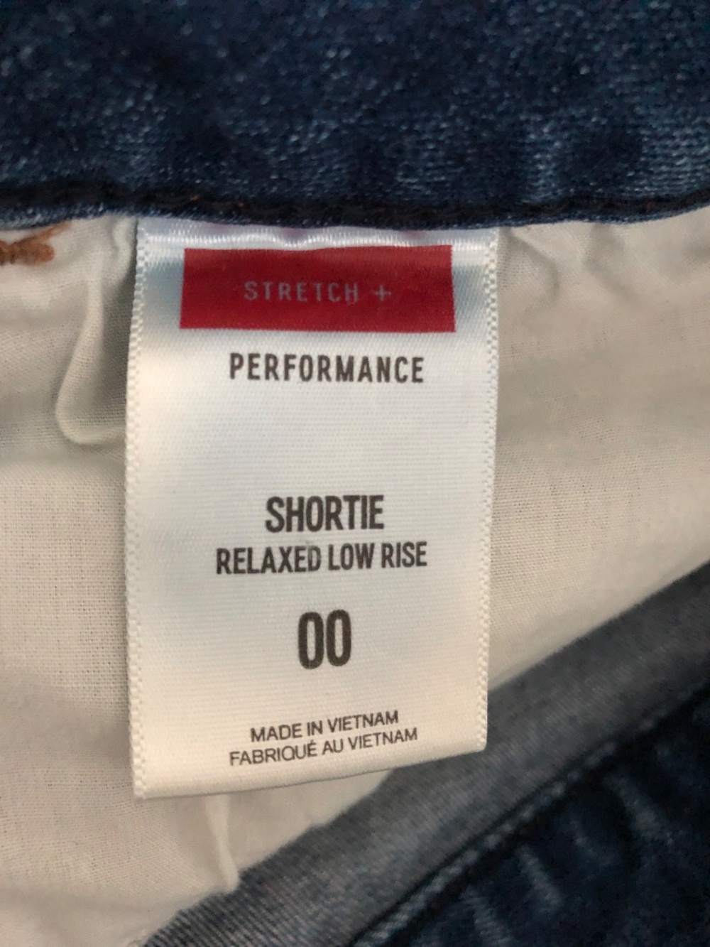 Express Shortie Relaxed Low Rise Shorts - Distressed Denim Size 00 - Picture 8 of 9
